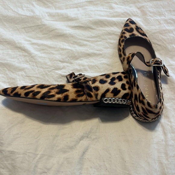 GIANNI BINI calf hair leopard flats size 6 - Picture 3 of 5